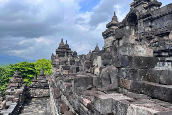 Borobudur side view Borobudur side view