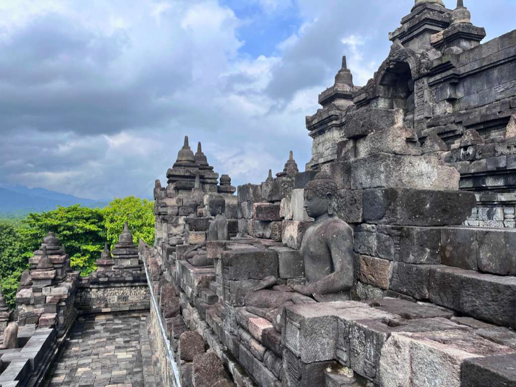Borobudur side view