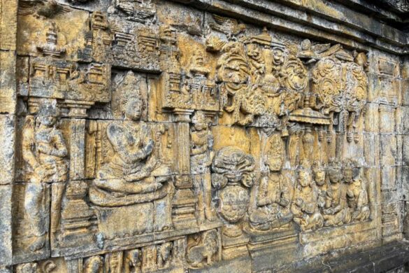 Close up of Borobudur carving Close up of Borobudur carving