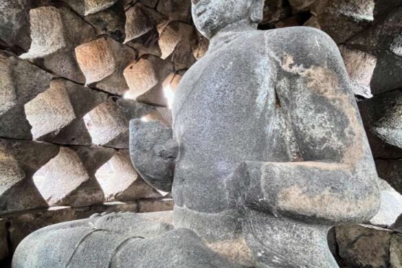 Inside Borobudur stupa Inside Borobudur stupa