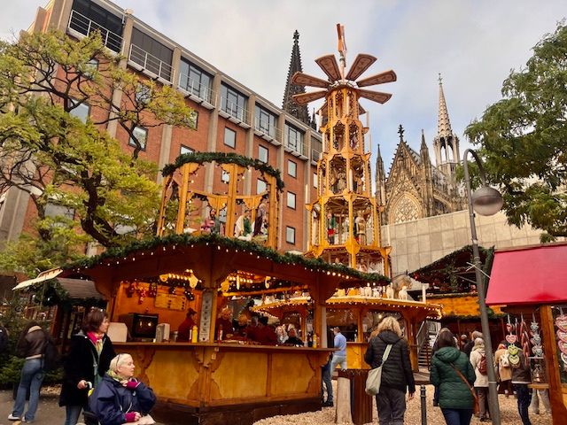 Cologne Christmas Markets Wooden Pyramid Windmill