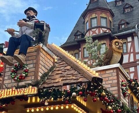 Frankfurt Christmas Market roof decor Frankfurt Christmas Market roof decor
