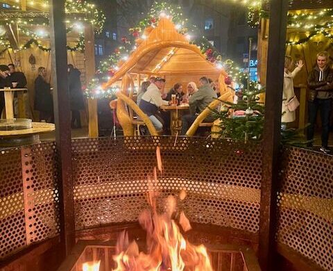Frankfurt Christmas market fire pit Frankfurt Christmas market fire pit