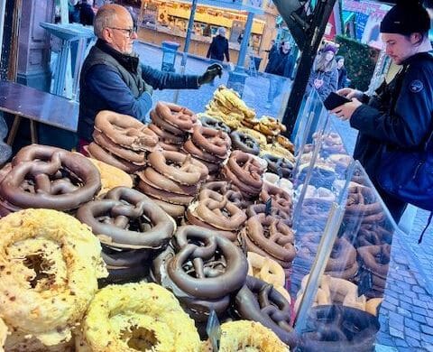 Giant pretzels in Germany Giant pretzels in Germany