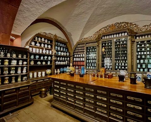 Heidelberg castle apothecary bottles