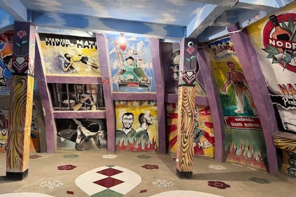 Murals inside Chicken Church in Yogyakarta Murals inside Chicken Church in Yogyakarta