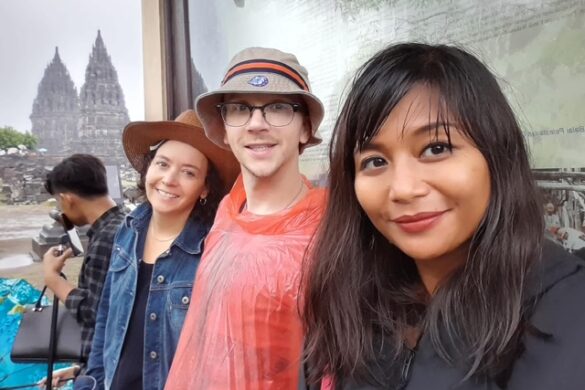 Rain at Prambanan Temple