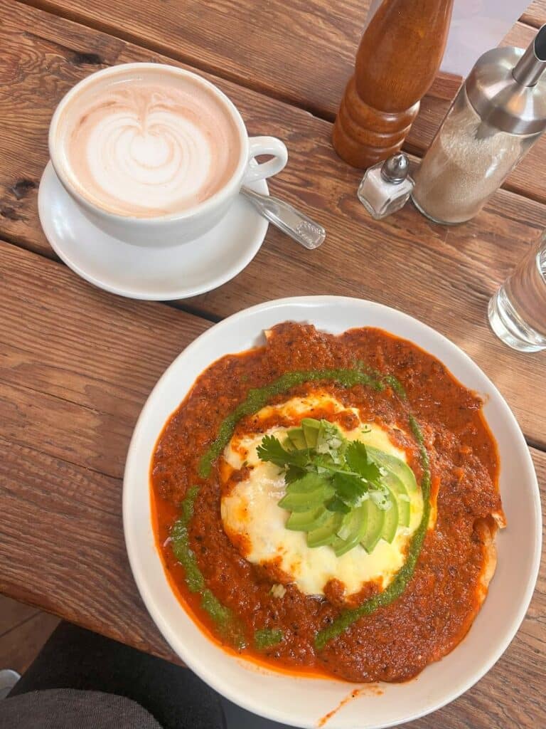 Huevos rancheros at 5 Points in Tucson