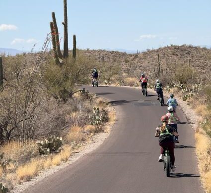 Tucson ebike tour in desert