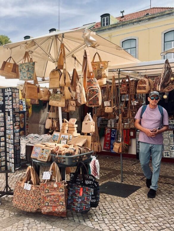 Cork vendor in Belem