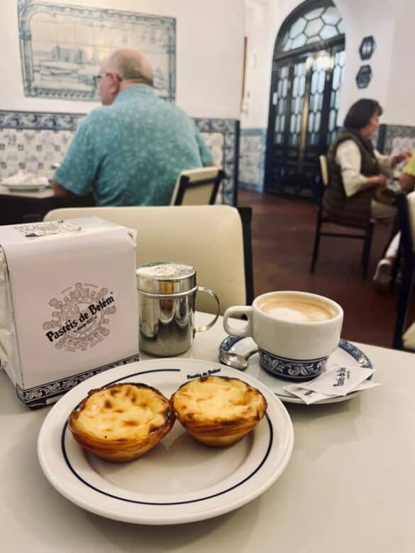 Pasteis de Belem and coffee