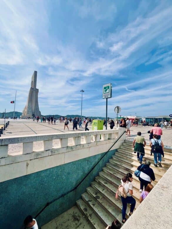Stairs at pedestrian tunnel