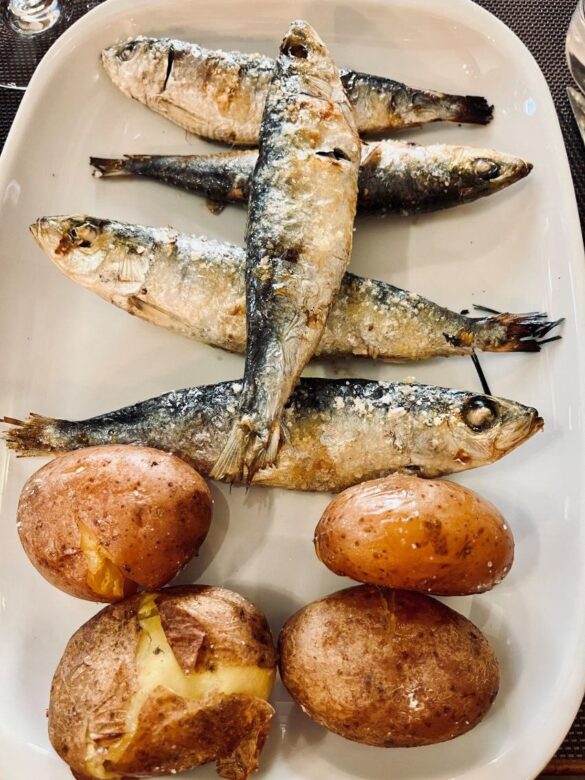 grilled sardines