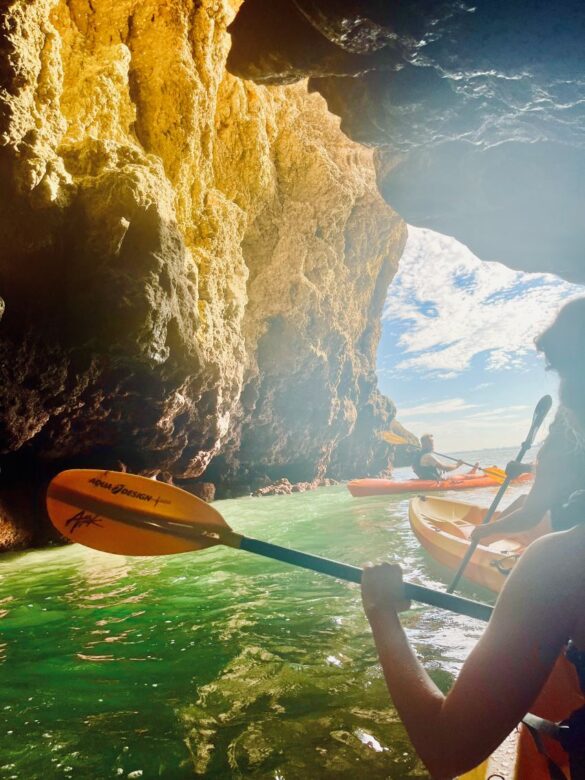 kayak in lagos cave kayak in lagos cave