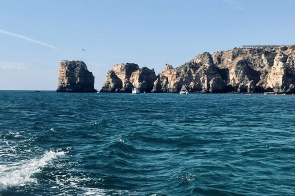 lagos coastline from boat lagos coastline from boat