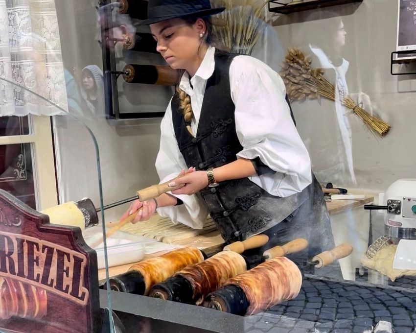 Chimney cakes at Christmas Markets