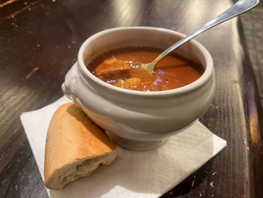 Soup at Christmas market