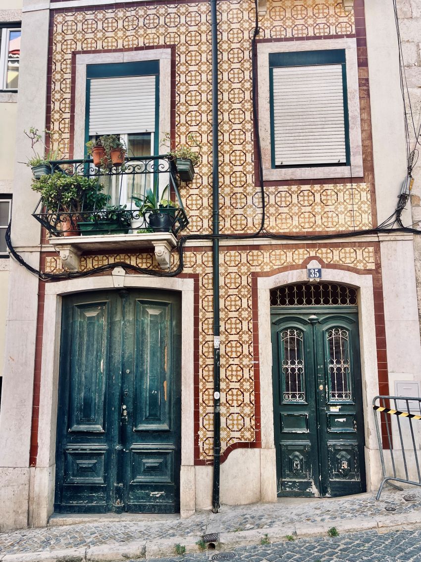 Old tile wall in Lisbon