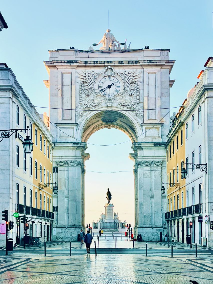 Rua Agusta Arch in Lisbon