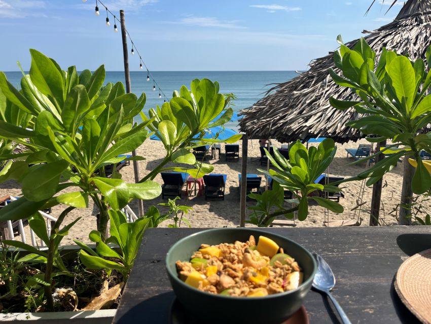 Breakfast at An Bang Beach in Hoi An