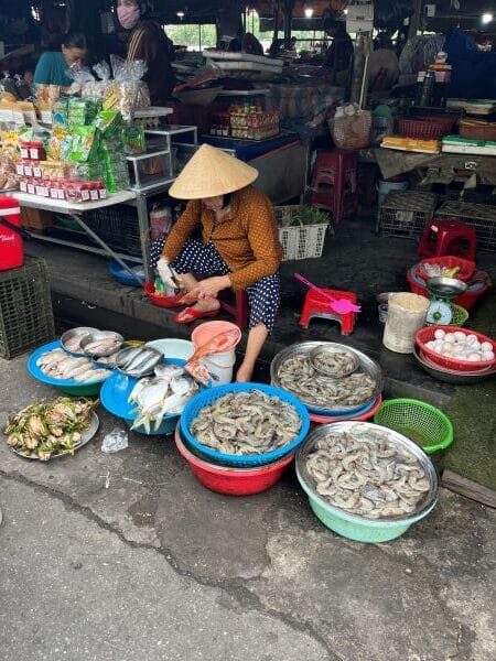 Fish stall in Central Market Hoi An