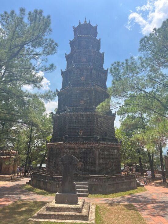 Phuoc Duyen Tower at Thien Mu Pagoda in Hue Vietnam